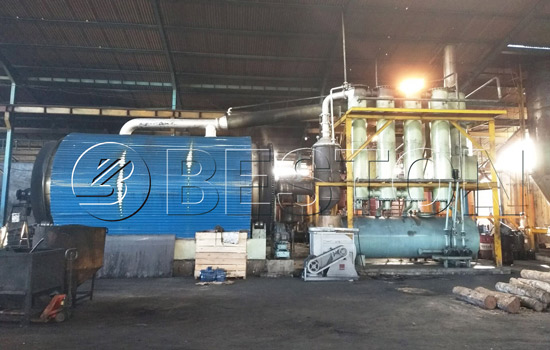Beston Tyre Recycling Plant Assembled in Indonesia