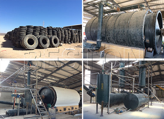 Beston tyre recycling plant in Jordan